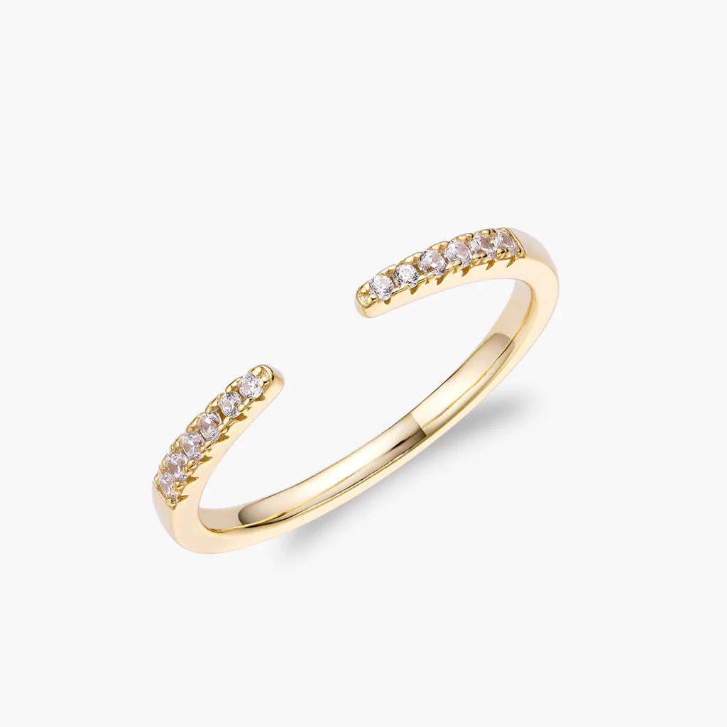 Moissanite Stacking Ring