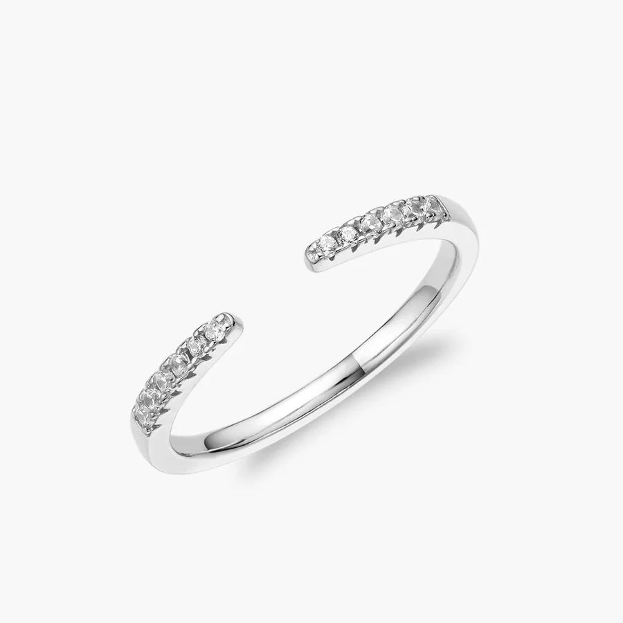 Moissanite Stacking Ring