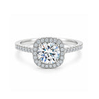 Cushion Moissanite Ring