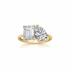Toi et Moi Moissanite Ring