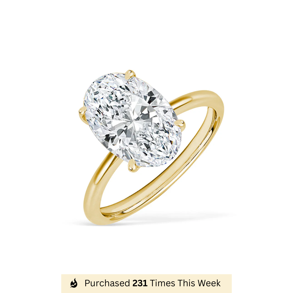 Oval Moissanite Ring