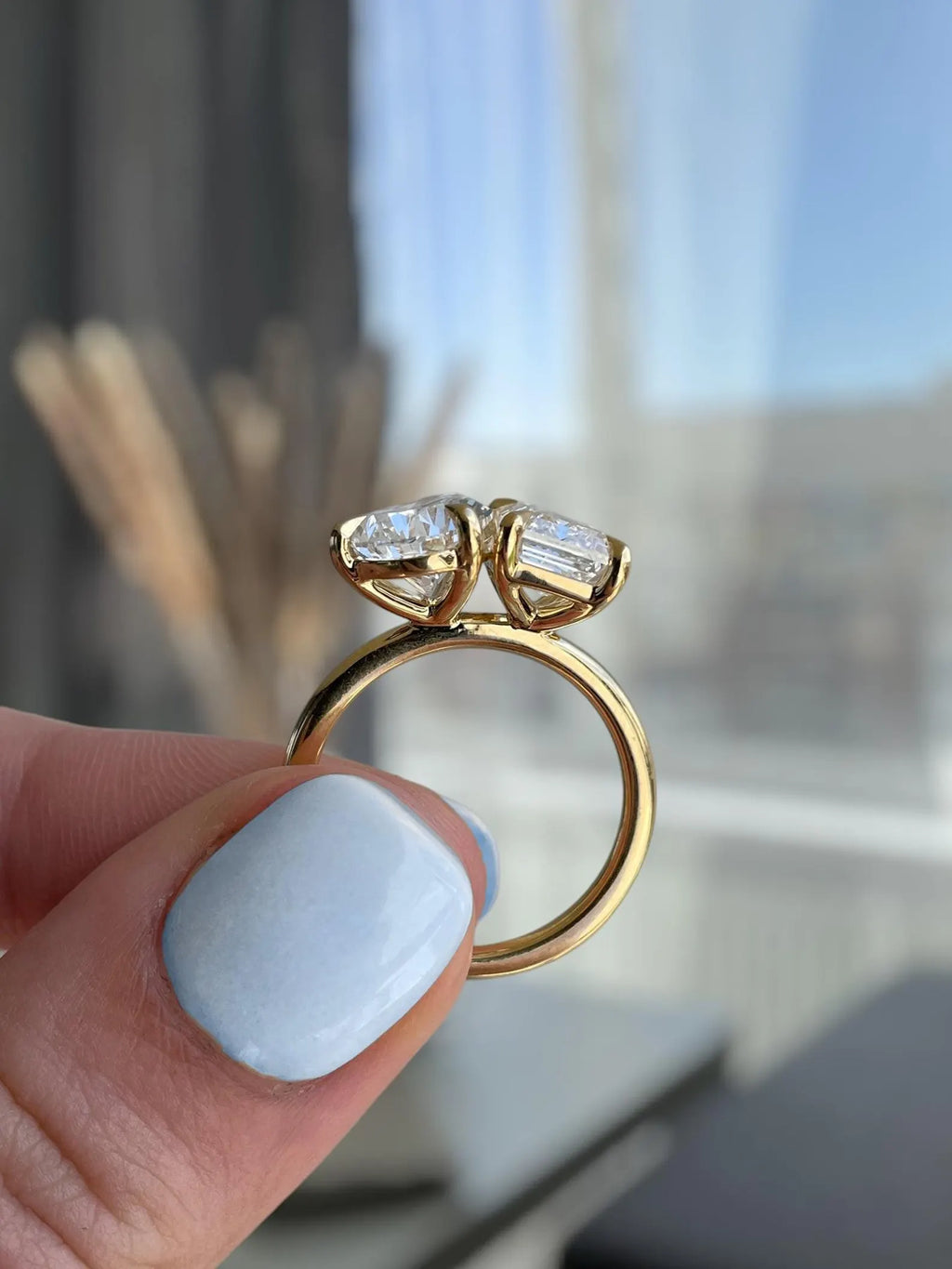 Toi et Moi Moissanite Ring