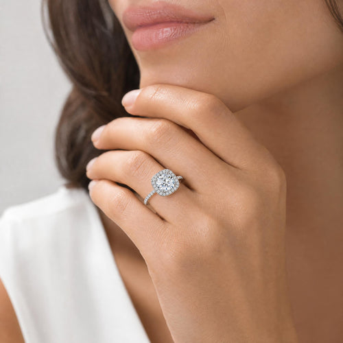 Cushion Moissanite Ring