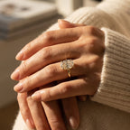 Oval Moissanite Ring