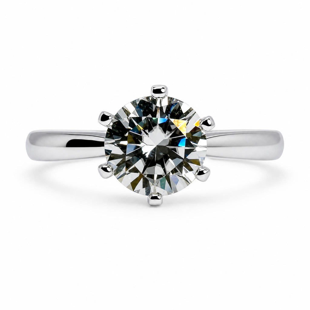 Solitaire Moissanite Ring