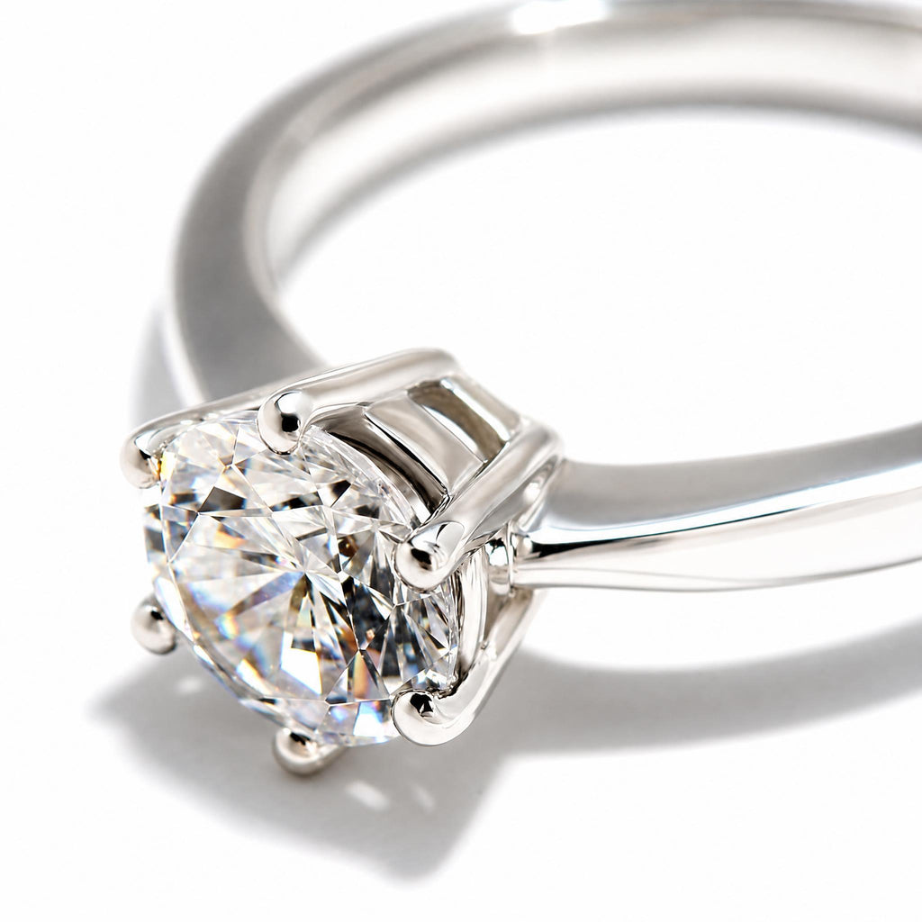 Solitaire Moissanite Ring