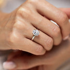 Oval Moissanite Ring